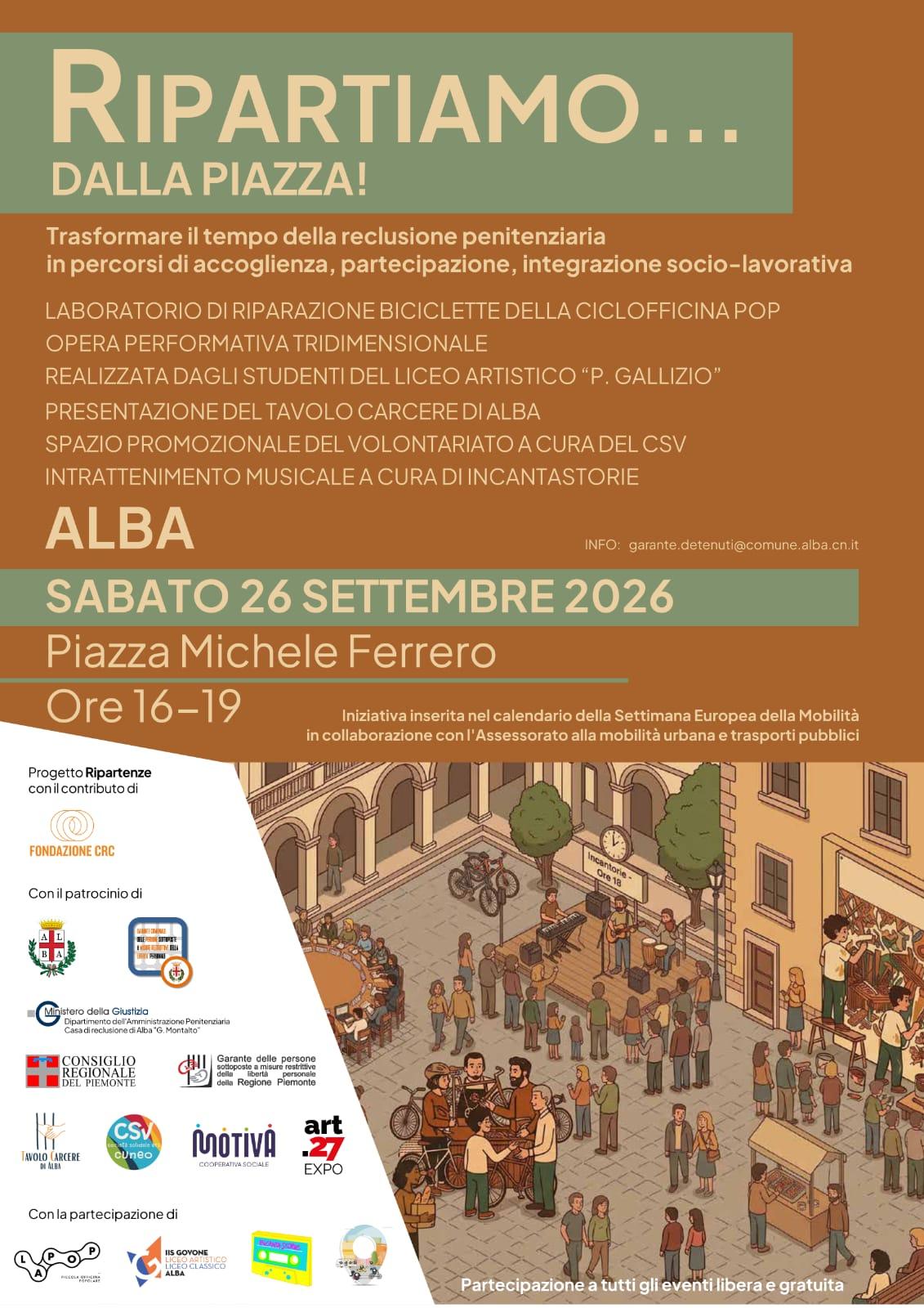 Evento Ripartiamo dalla Piazza - Alba